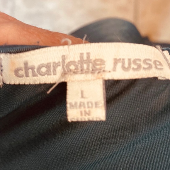 Charlotte Russe Large Green Satin Romper - Picture 5 of 6